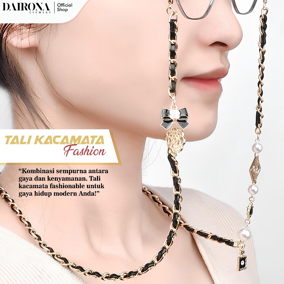 KODE F38T Dairona Eyewear Rantai KacamataMasker Strapmask Mask Lanyard Korea Konektor Hijab Chain Pe