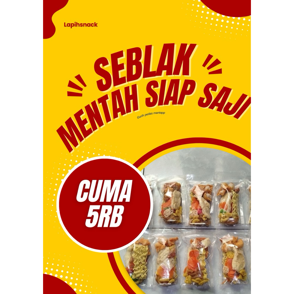 

Seblak Instan Pedas murah siap saji harga reseller