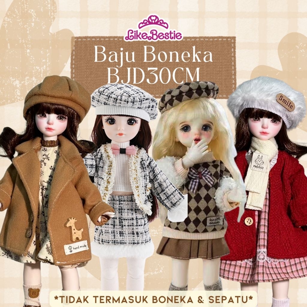 Baju Import Boneka BJD 30cm