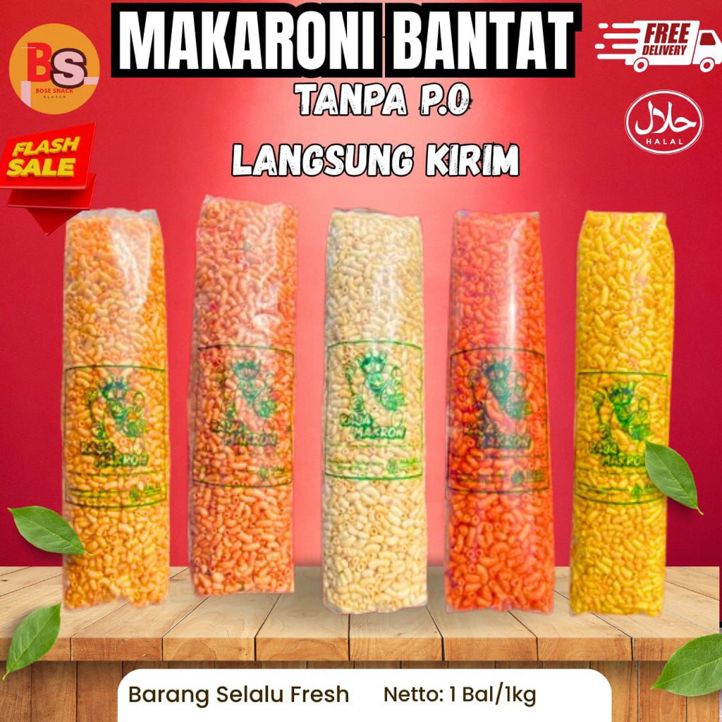 

makaroni bantat 5 rasa/makaroni bantat 1 ball/makaroni bantat 1kg/makaroni bantat nks/makaroni