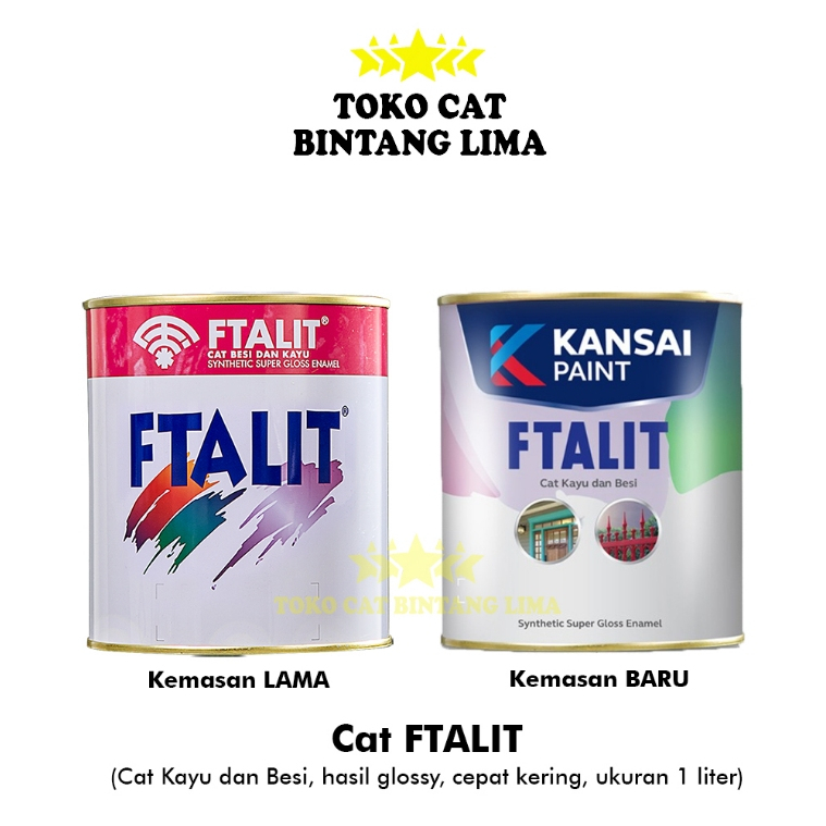 

Cat FTALIT 1kg - Cat minyak kayu besi / PROMO FTALIT KEMASAN LAMA