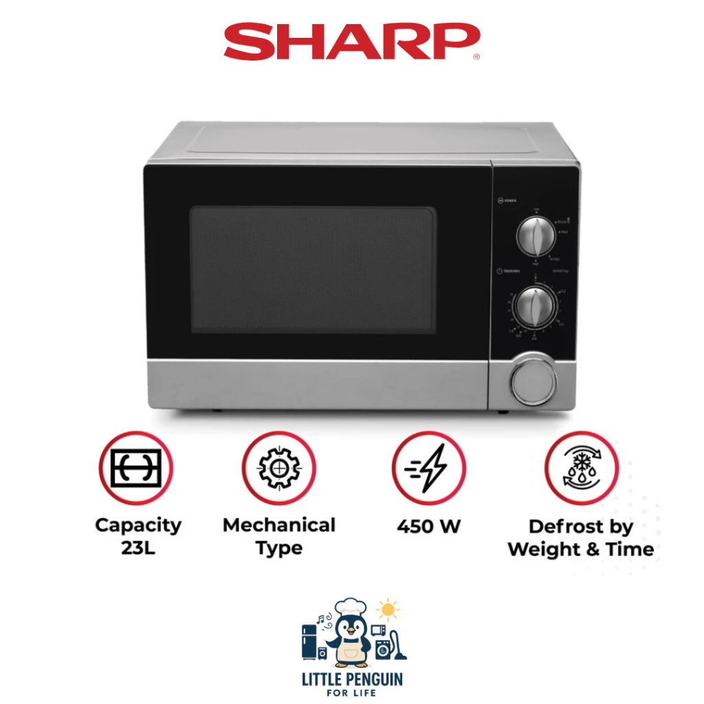 SHARP R-21D0SIN Microwave 23 Liter Low Watt Sharp R21DO / Microwave Sharp Low Watt