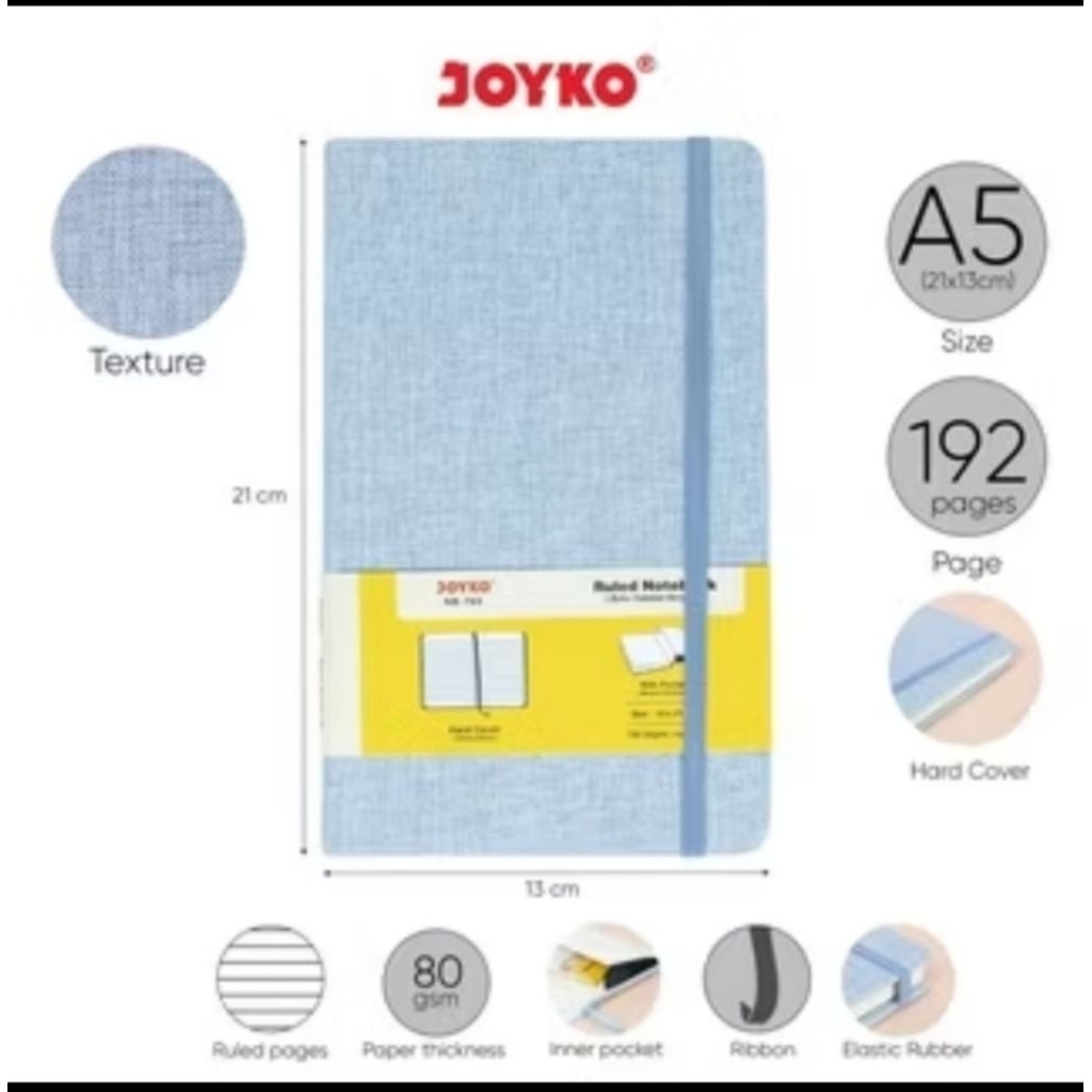 

notebook nb-709 A5 joyko 80gsm ( buku catatan bergaris )