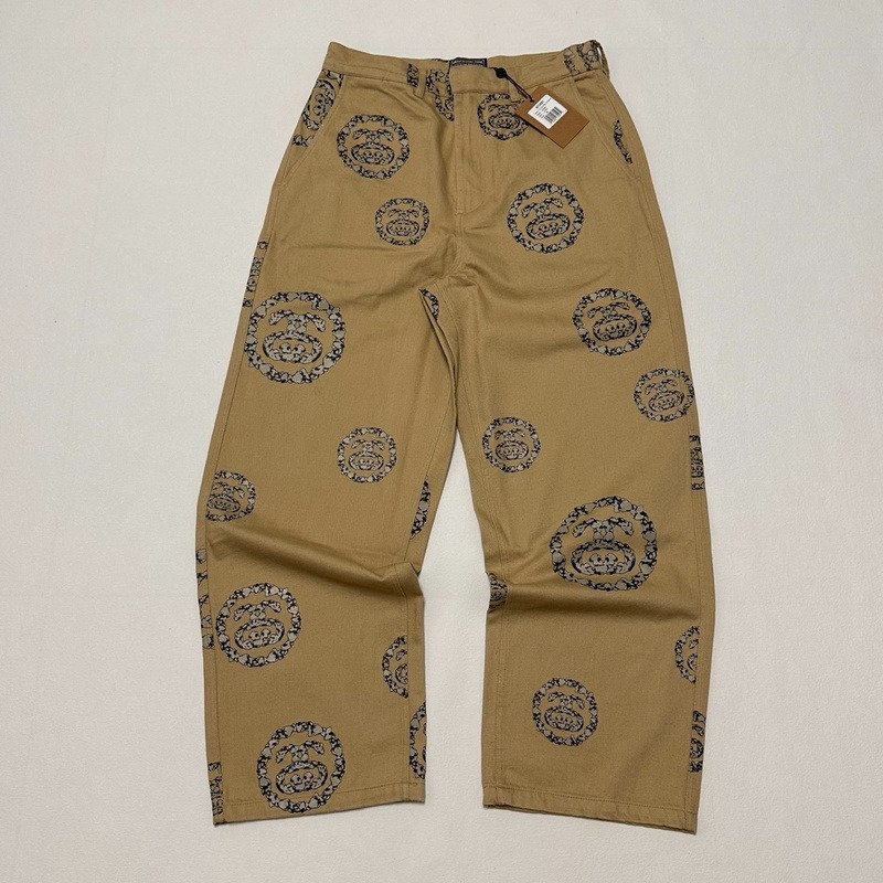 Denim Tears x Stussy Double S Wreath Chino Pant - Khaki Brown