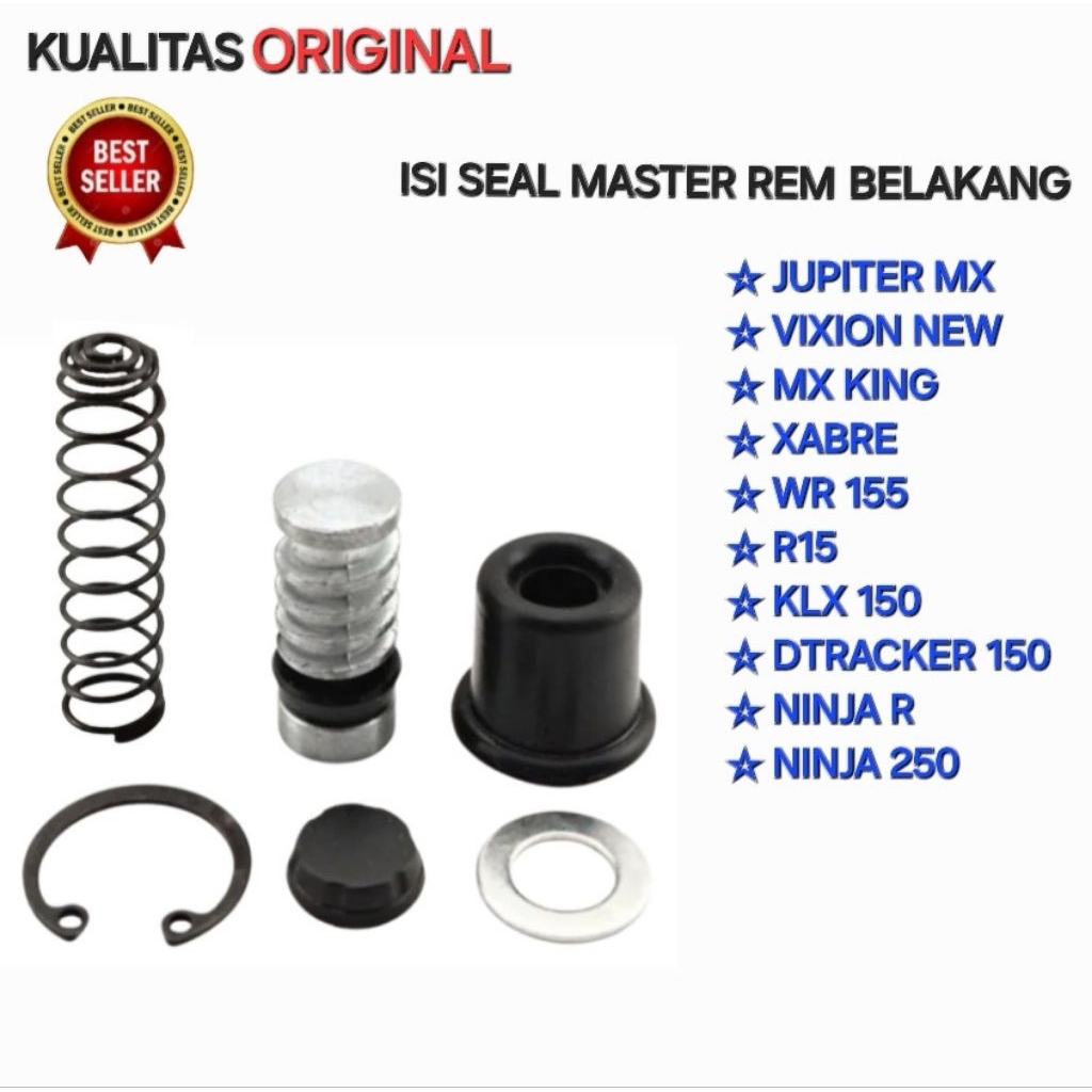 ISI SEAL MASTER REM CAKRAM BELAKANG JUPITER MX VIXION NEW MX KING R15 XABRE WR155 KLX 150 DTRACKER 1