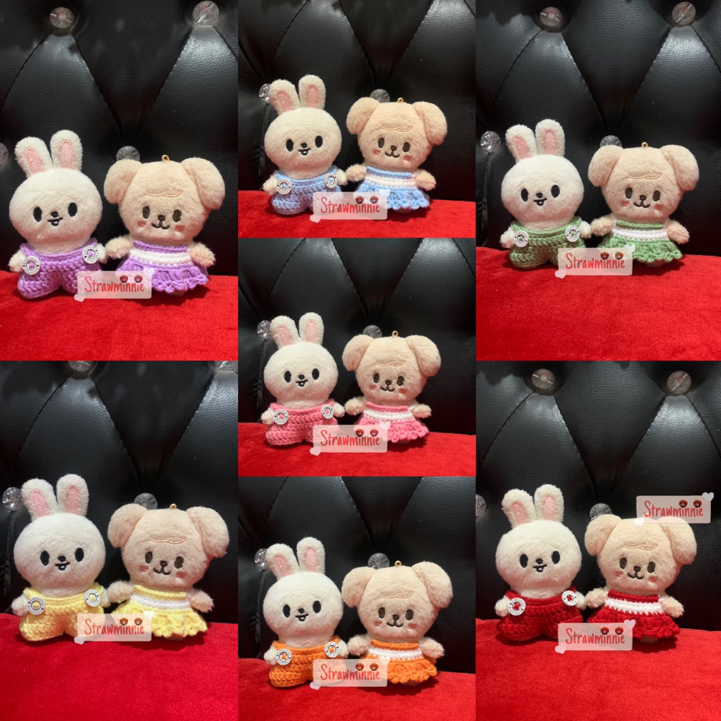 Baju rajut Skzoo Pilot Magic School (10cm) Crochet clothes Kpop doll