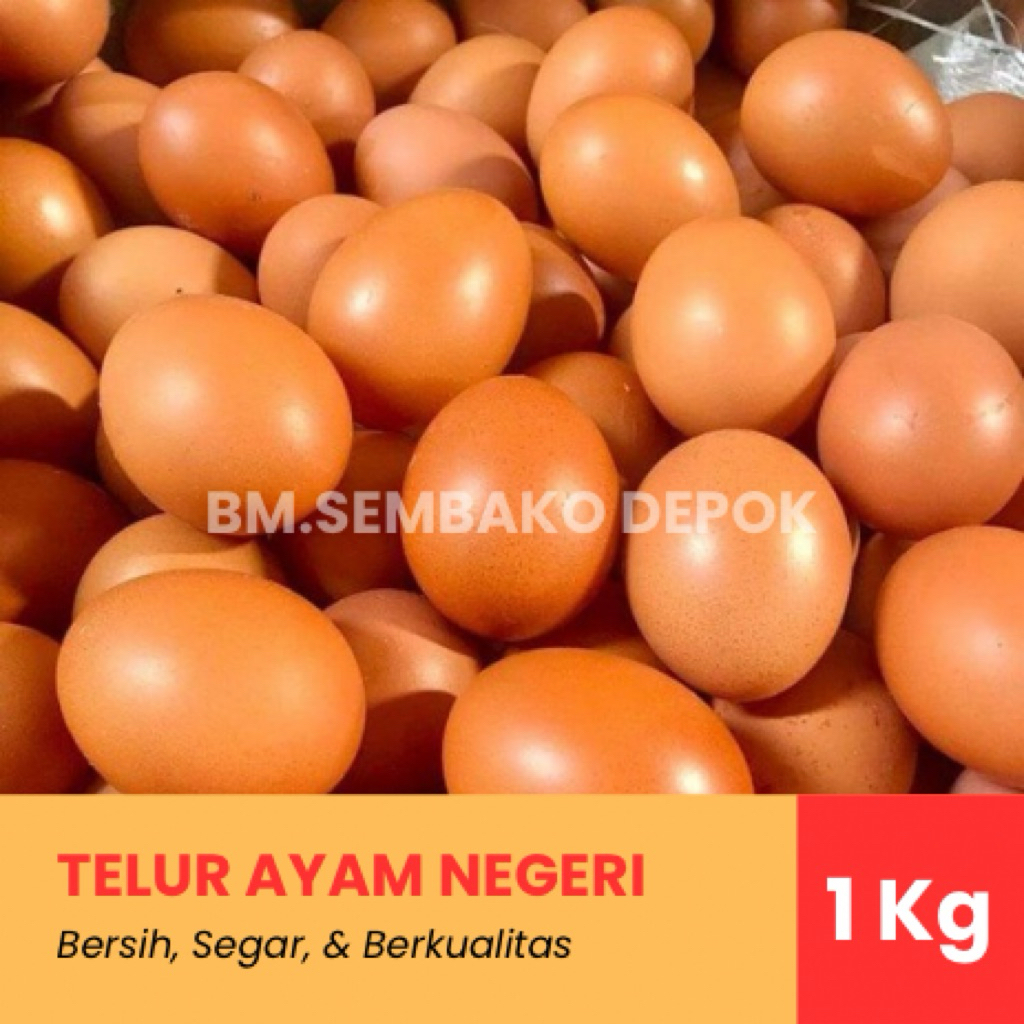 

Telur Ayam Negeri Segar Berkualitas 1Kg - Telur Ayam Depok