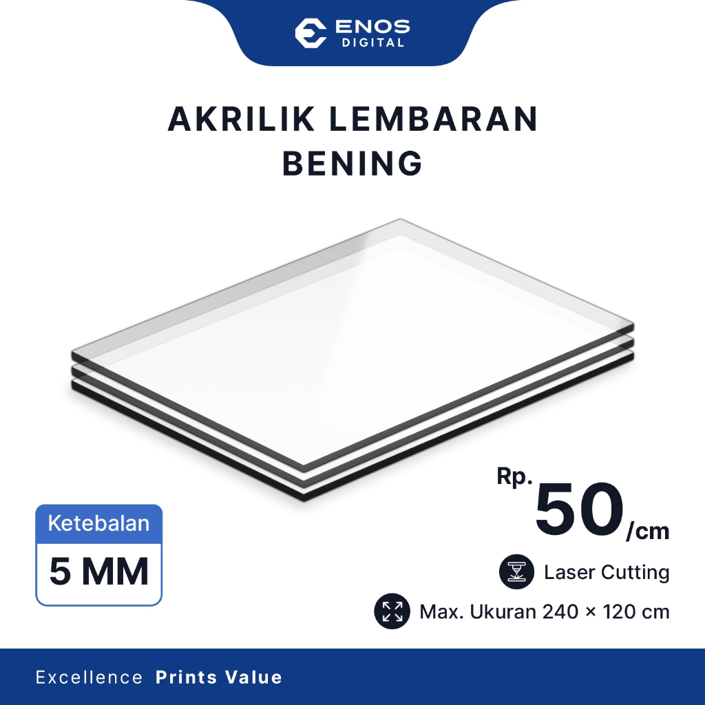 

Akrilik Bening 5mm / Akrilik Lembaran / Acrylic Custom Sheet