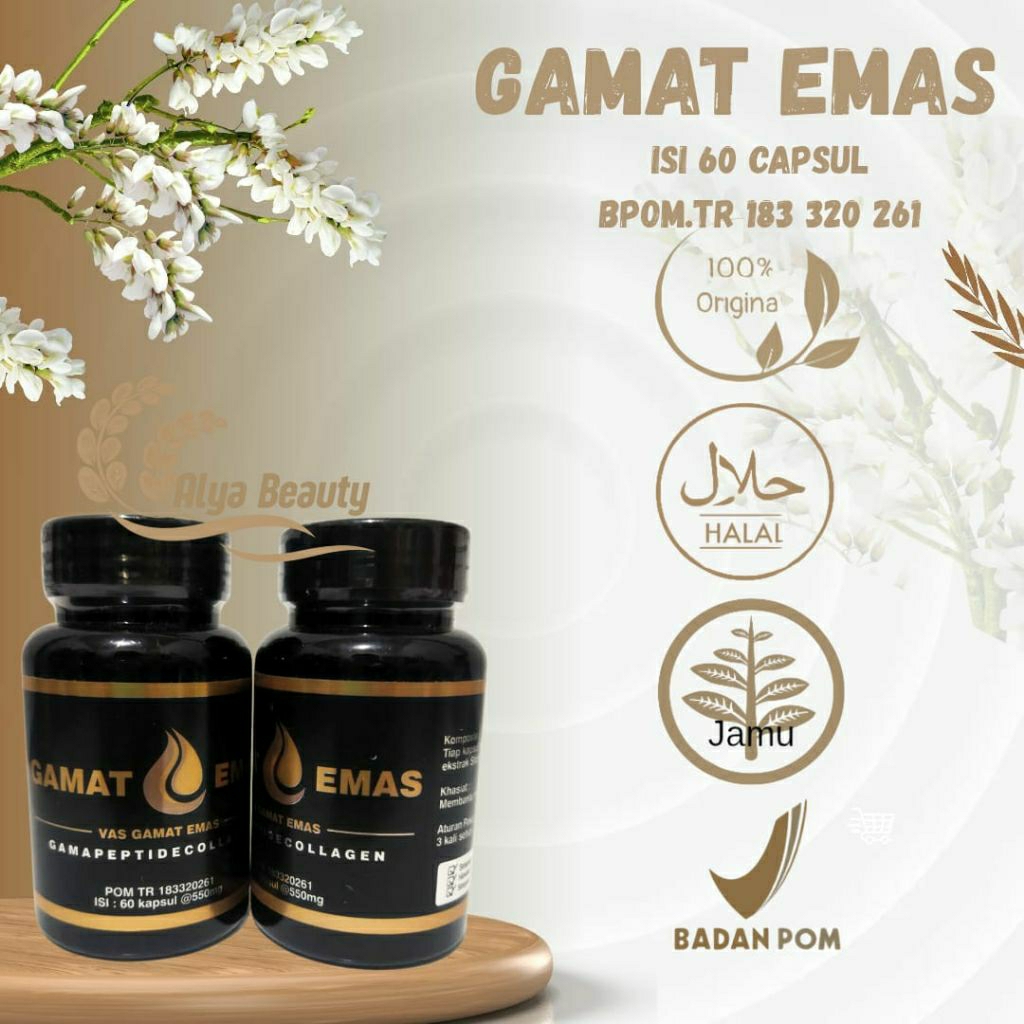 ( PROMO BELI 2 GRATIS 1 ) VAS GAMAT EMAS COLLAGEN ASLI HERBAL ORIGINAL OBAT PEMUTIH BADAN BPOM