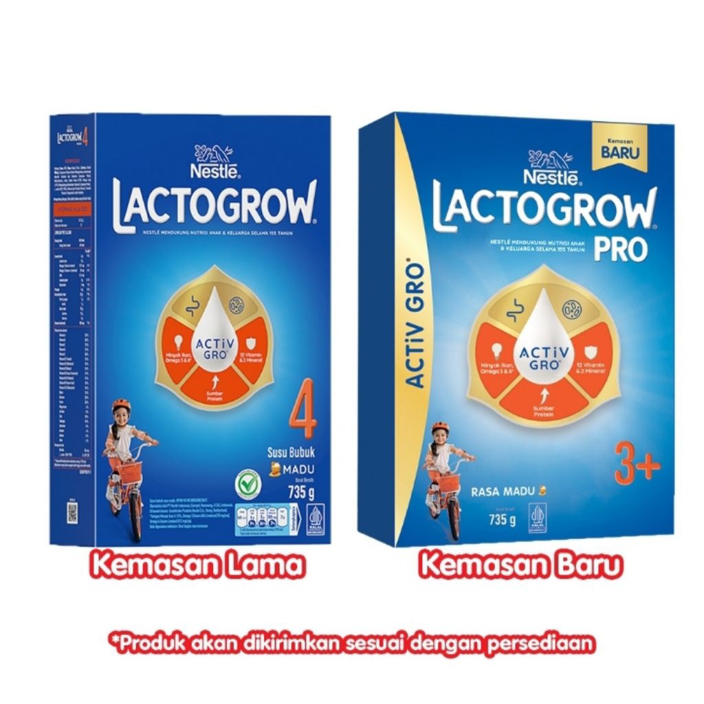 

LACTOGROW 3+ 735 GRAM VANILA MADU MURAH VIRAL