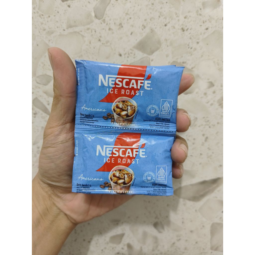 

Nescafe Kopi Instan Ice Roast Kemasan 1 Renceng isi 10 Sachet