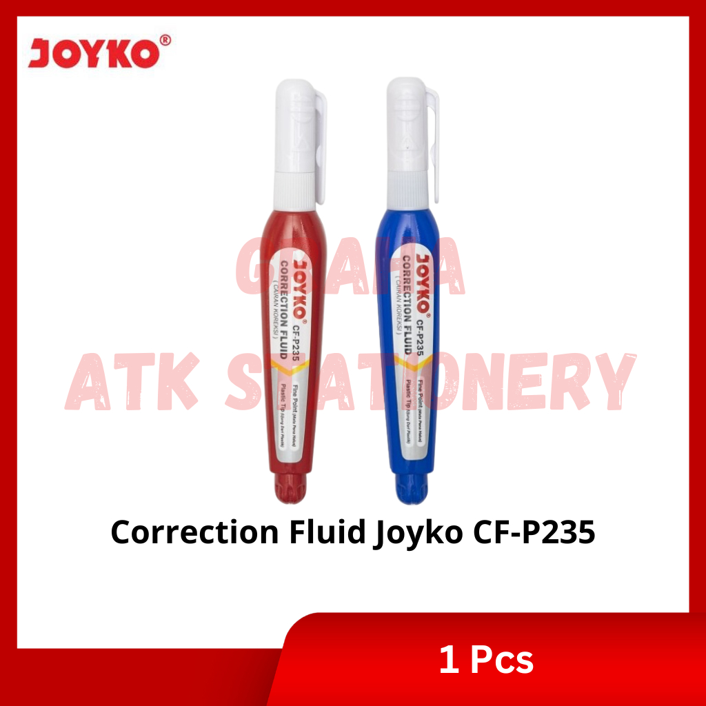 

[1 Pcs] Correction Fluid Pen Panjang Joyko CF-P235 / Penghapus Tipex Cair Pulpen Joyko CF-P235