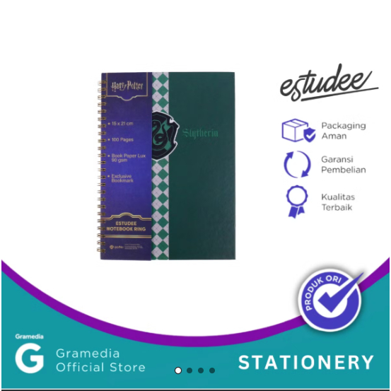 

Gramedia Bengkulu -Estudee Notebook A5 Harry Potter Slytherin