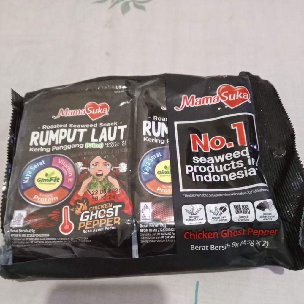 

RUMPUT LAUT MAMA SUKA RASA CHICKEN GHOST PEPPER