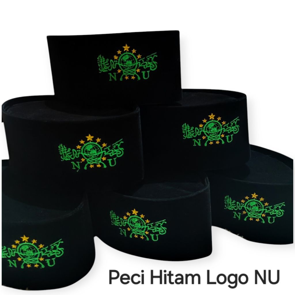 Peci Songkok NU | Songkok Hitam Bordiran NU Anak dan Dewasa