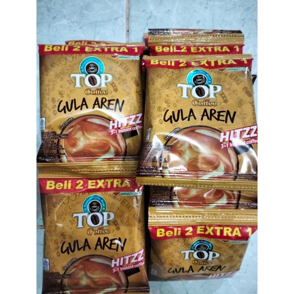 

Kopi TOP Gula Aren 1 Renceng isi ( beli 10 gratis 5)