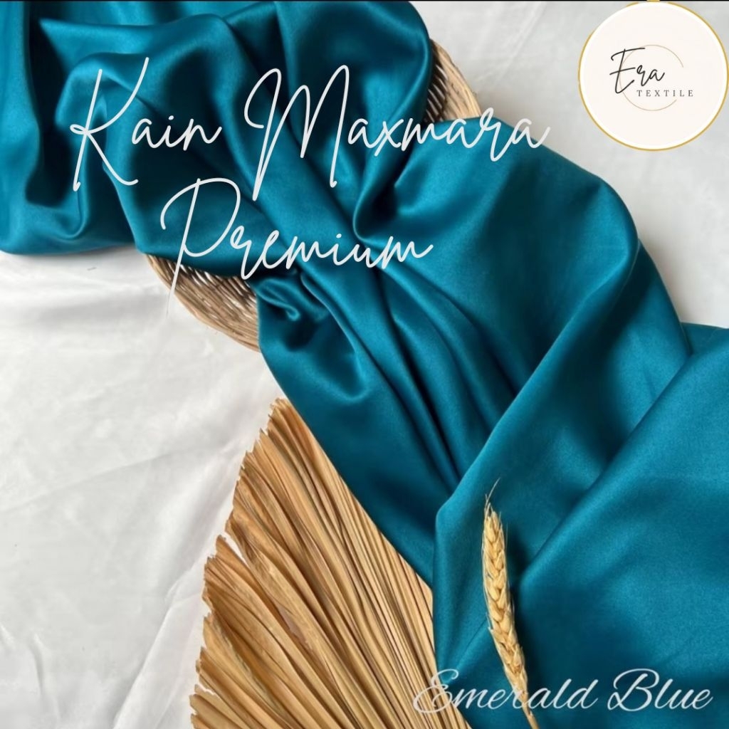 Kain Satin Maxmara Luxury Premium, Bahan Dress Bridesmaid Kebaya, Kain Bahan Silk Maxmara Tebal Mete