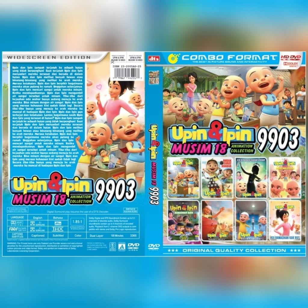 Kaset Film Animasi UPIN IPIN MUSIM 18 / 9903 [ 2025 ] HD QUALITY