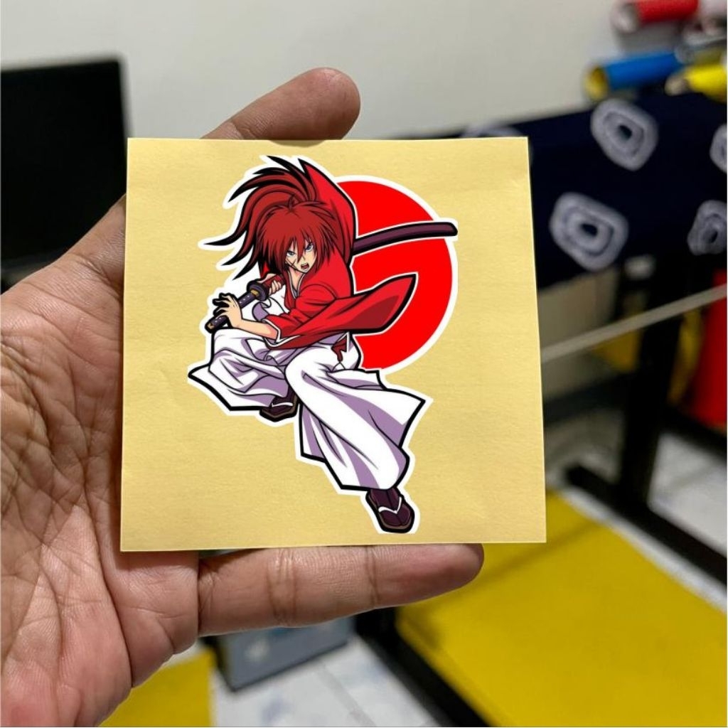 #44, stiker samurai X, samurai, stiker reflektive nyala, hp, motor