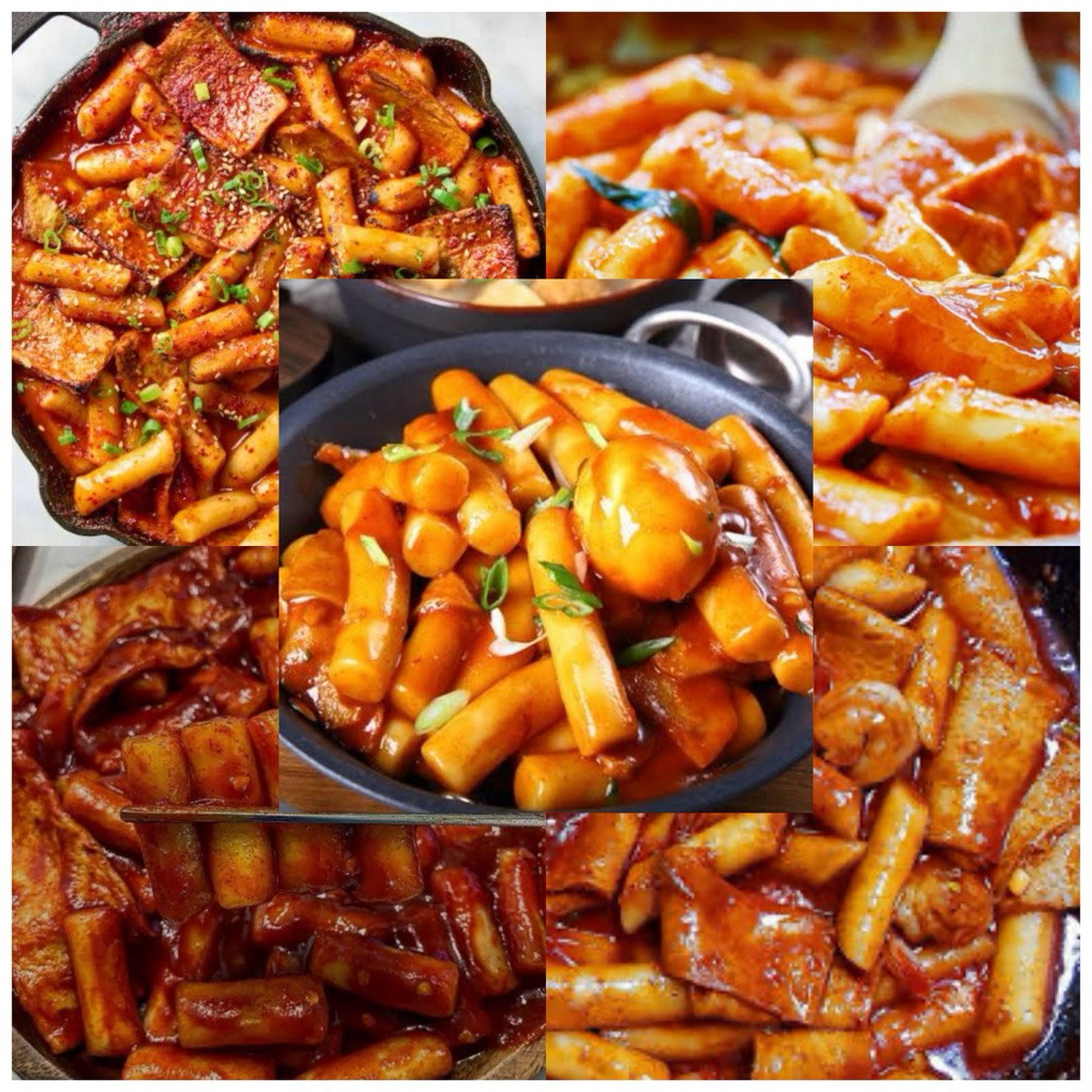 

paket topoki + mozzarella cheese keju saus gochujang gochugaru wijen topoki topoki odeng odeng raboki sesame lengkap halal
