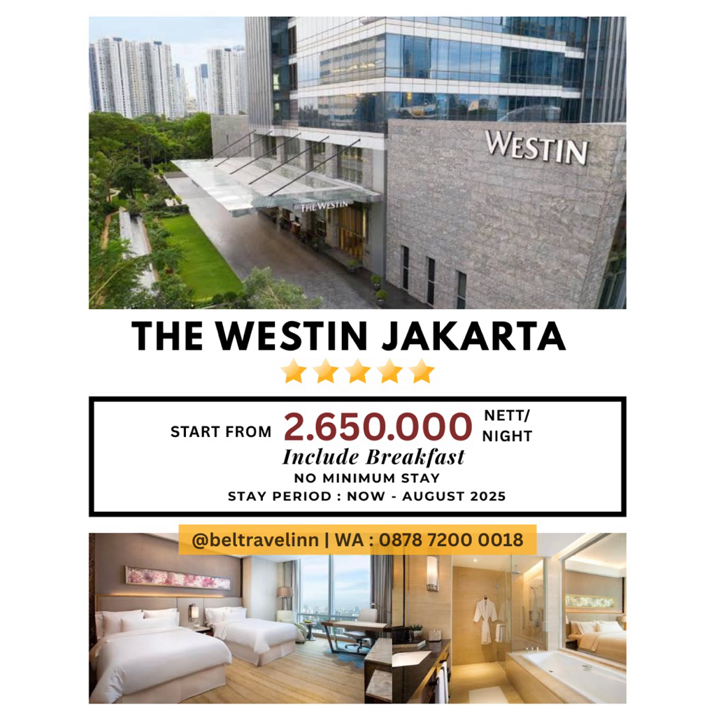 Voucher Hotel The Westin Jakarta
