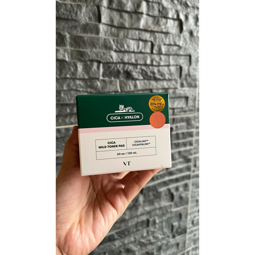 [Ready Stock] VT Cica X Hyalon Mild Toner Pad 60ea