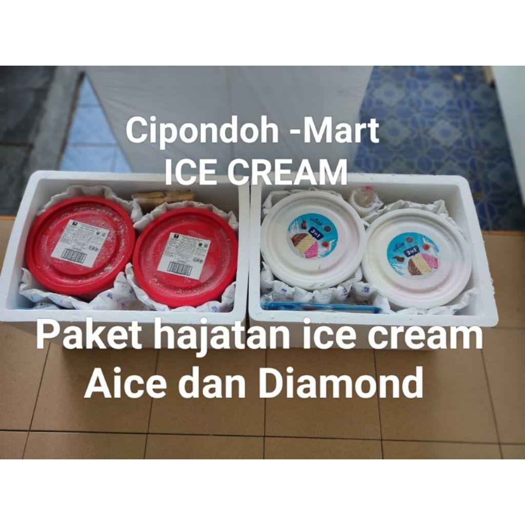 PAKET HAJATAN ICE CREAM DIAMOND DAN AICE 8 LITER