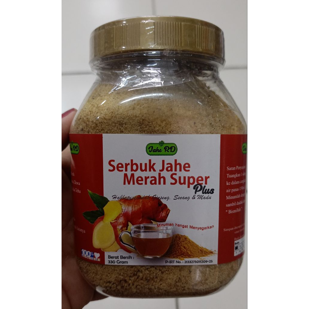 

Serbuk Jahe Merah Super | Minuman sehat Jahe RD 330gr