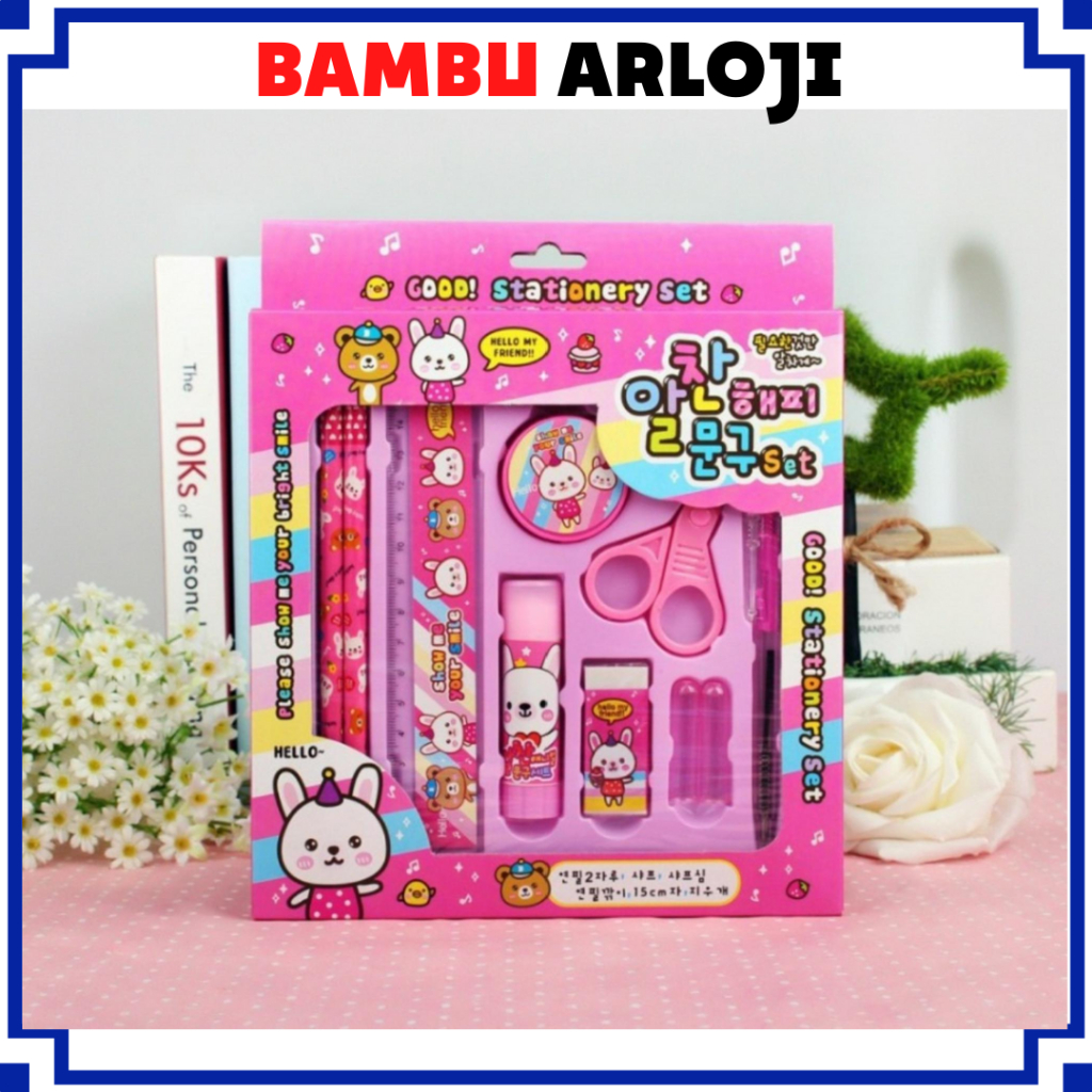 

BAJ Paket Alat Tulis set 8in1 Stationery Set Study Set Anak Karakter Souvenir Set Alat Tulis - SS129