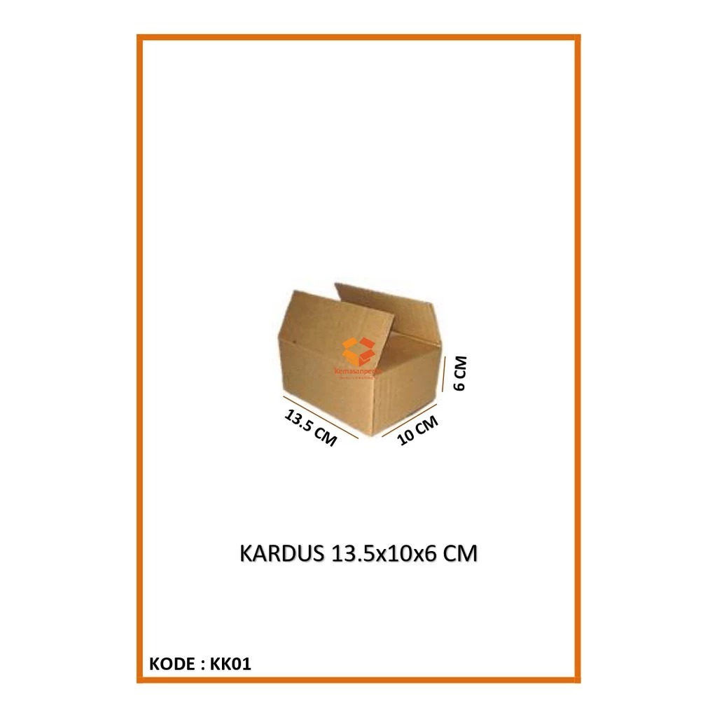 

Kardus 13.5x10x6 Cm Polos / Dus Dos Box Bok Boks Karton Kotak Baru Kemas Kemasan Packing
