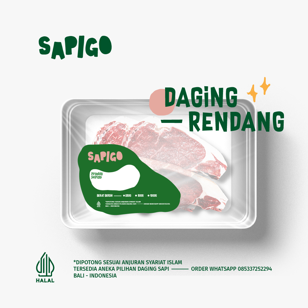 

SAPIGO - DAGING RENDANG Grade A 250g - 1kg
