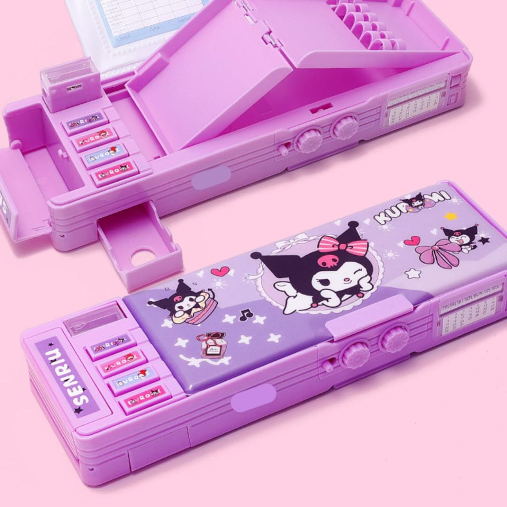 

kotak pensil sandi anak perempuan pencil case code password