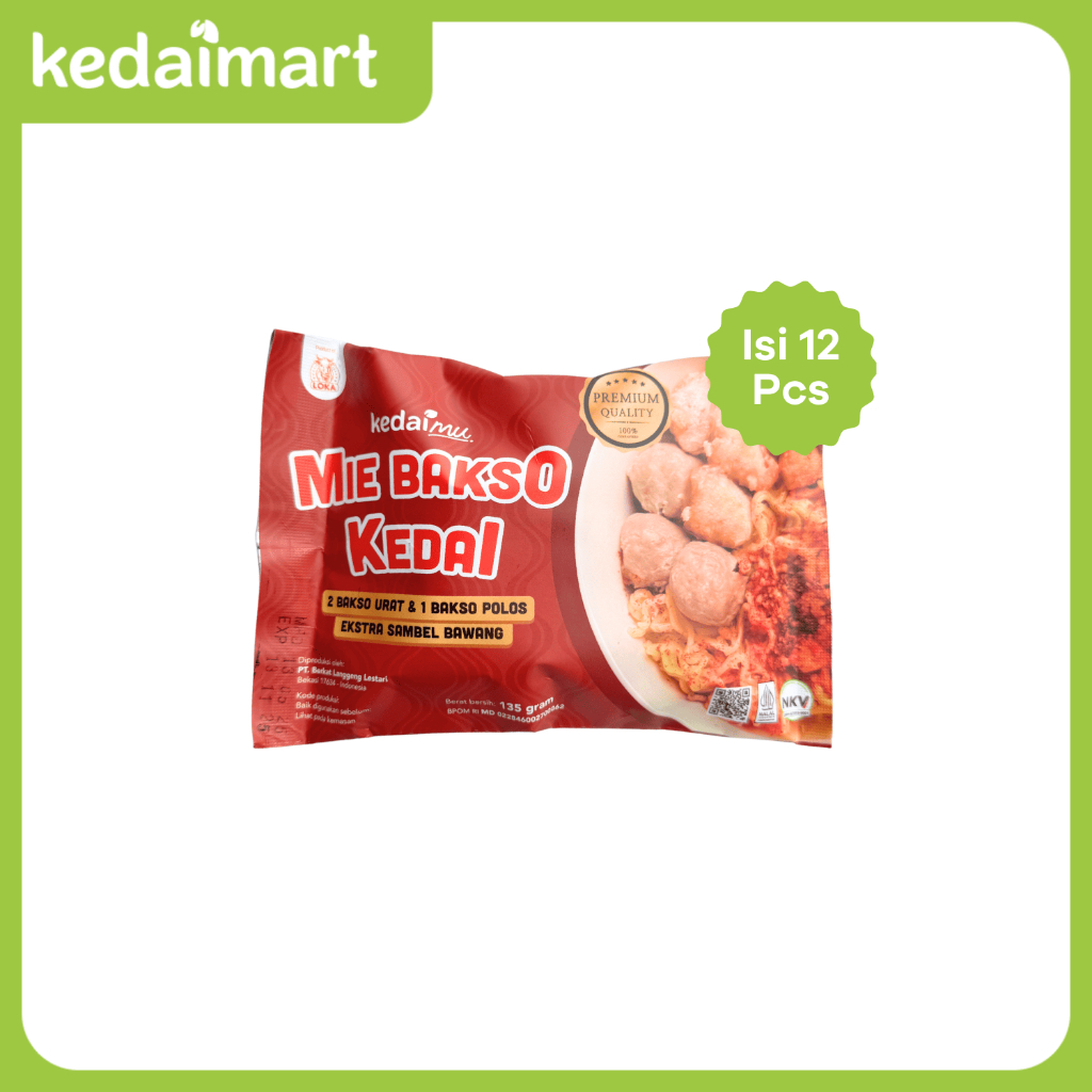 

Paket Bundling KedaiMu Mie Bakso Kedai Instan Siap Saji Single x 12 Pcs