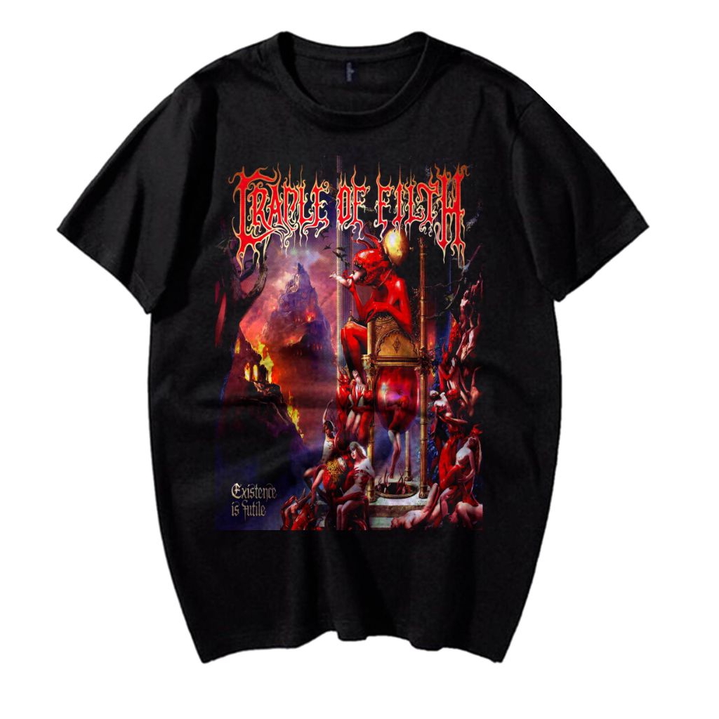 t-shirt kaos musik band katun cradle of filth