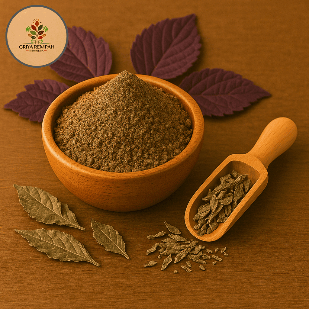 

DAUN UNGU BUBUK 250 GRAM Wungu Rempah Herbal Simplisia Alami untuk Ambeien Anti Radang dan Pelancar BAB Ramuan Kering Jamu Tradisional Siap Seduh Graptophyllum pictum