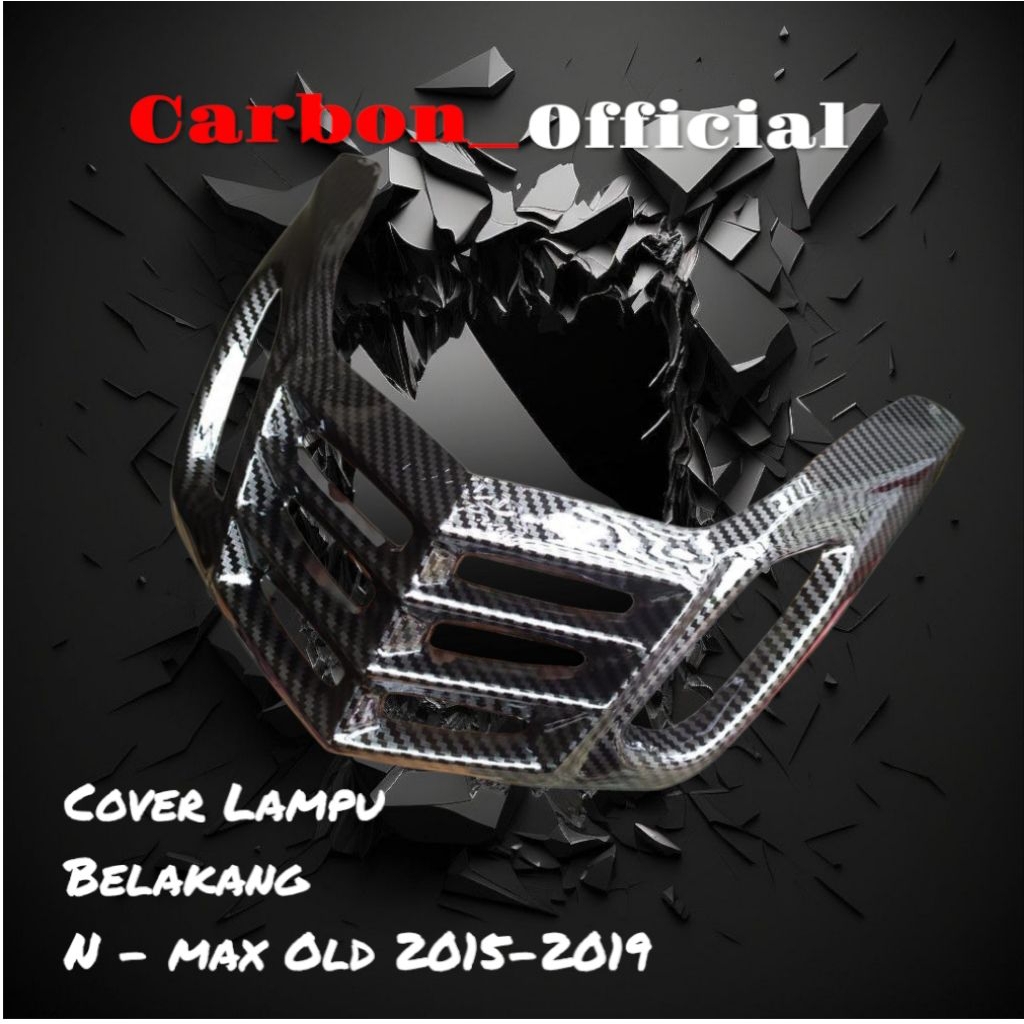 Cover lampu belakang variasi N max old carbon wtp smoke