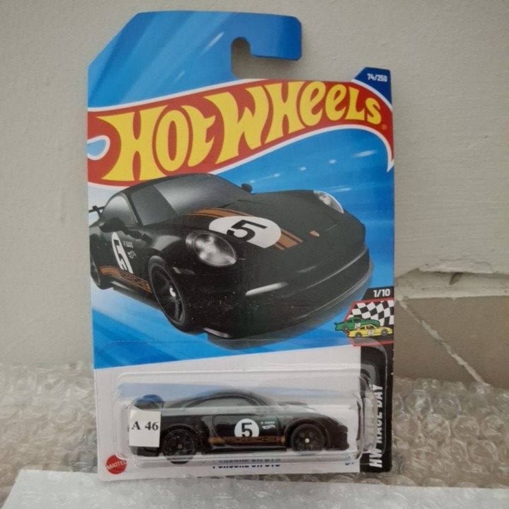porsche 911 gt3 hotwheels hitam race