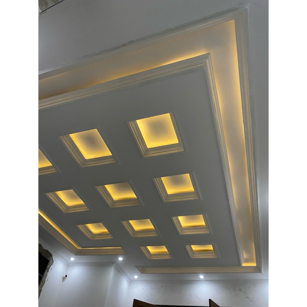 plafon gypsum terpasang