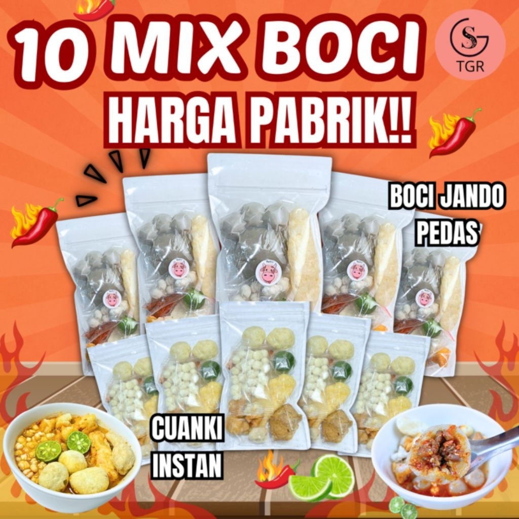 

HARGA OWNER!!! BRUTAL 5 BASO ACI JANDO PEDAS 5 CUANKI INSTAN Kuah Kaldu Food