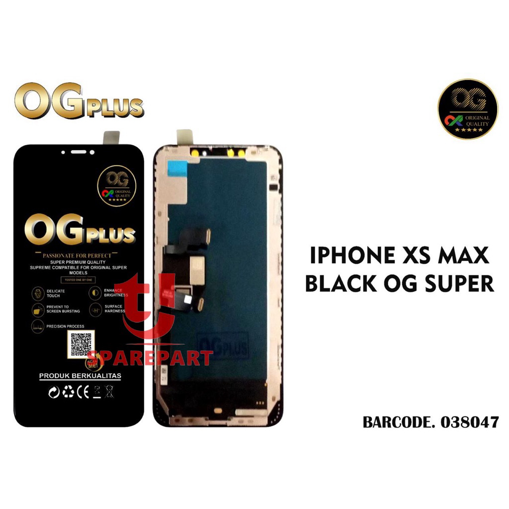LCD TOUCHSCREEN IP XS MAX / IPHONE XS MAX (SUPORT TRUETONE DAN CHIP) ORI OG SUPER