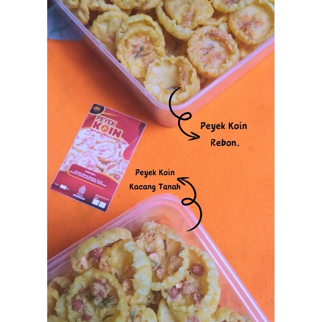 

Camilan enak peyek koin | peyek udang gremut