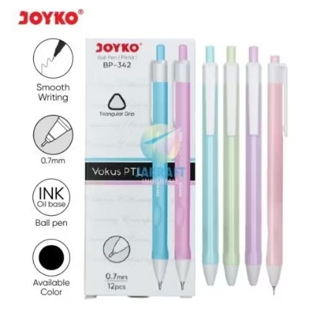 

Pulpen Joyko BP-342 Vokus PTL 0.7mm (1 Pack/12 Pcs)