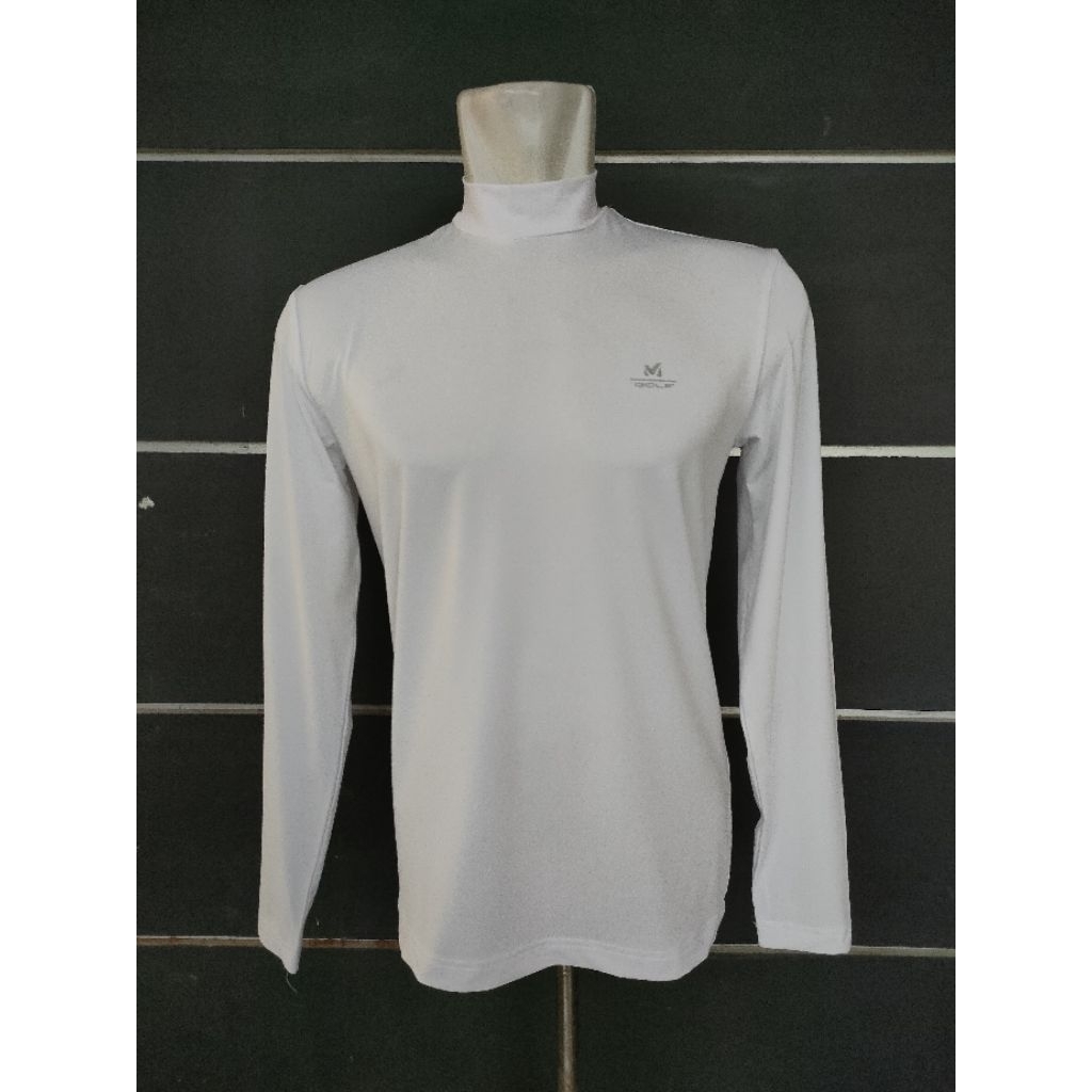 Long Sleeve Kaos olahraga panjang Millet Golf putih M