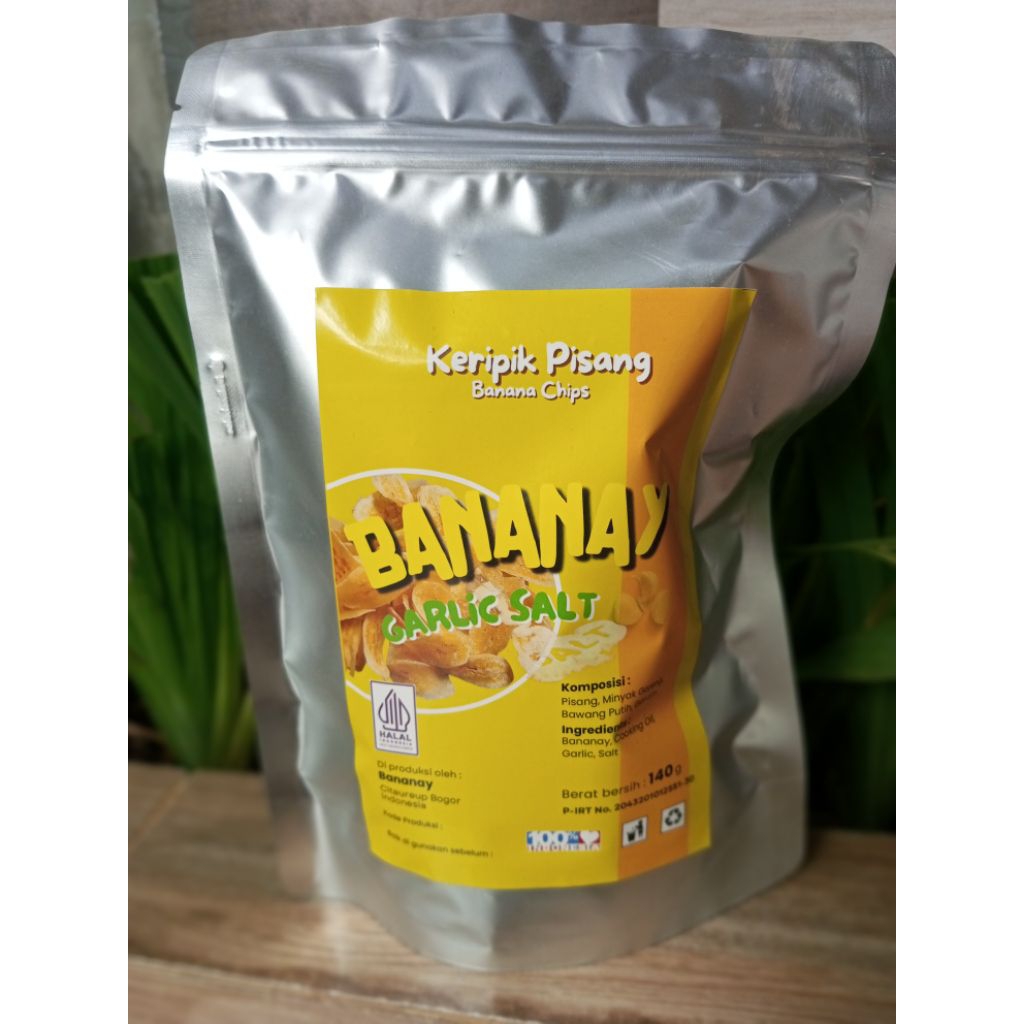 

Bananay Garlic salt banana chips-keripik pisang rasa gurih asin