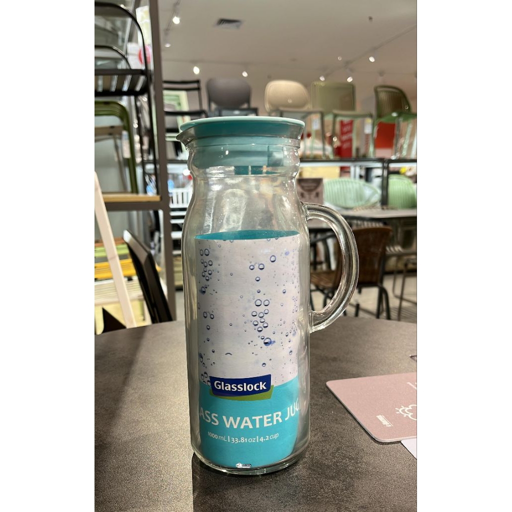 Informa pitcher kaca tempat air dan minyak glasslock