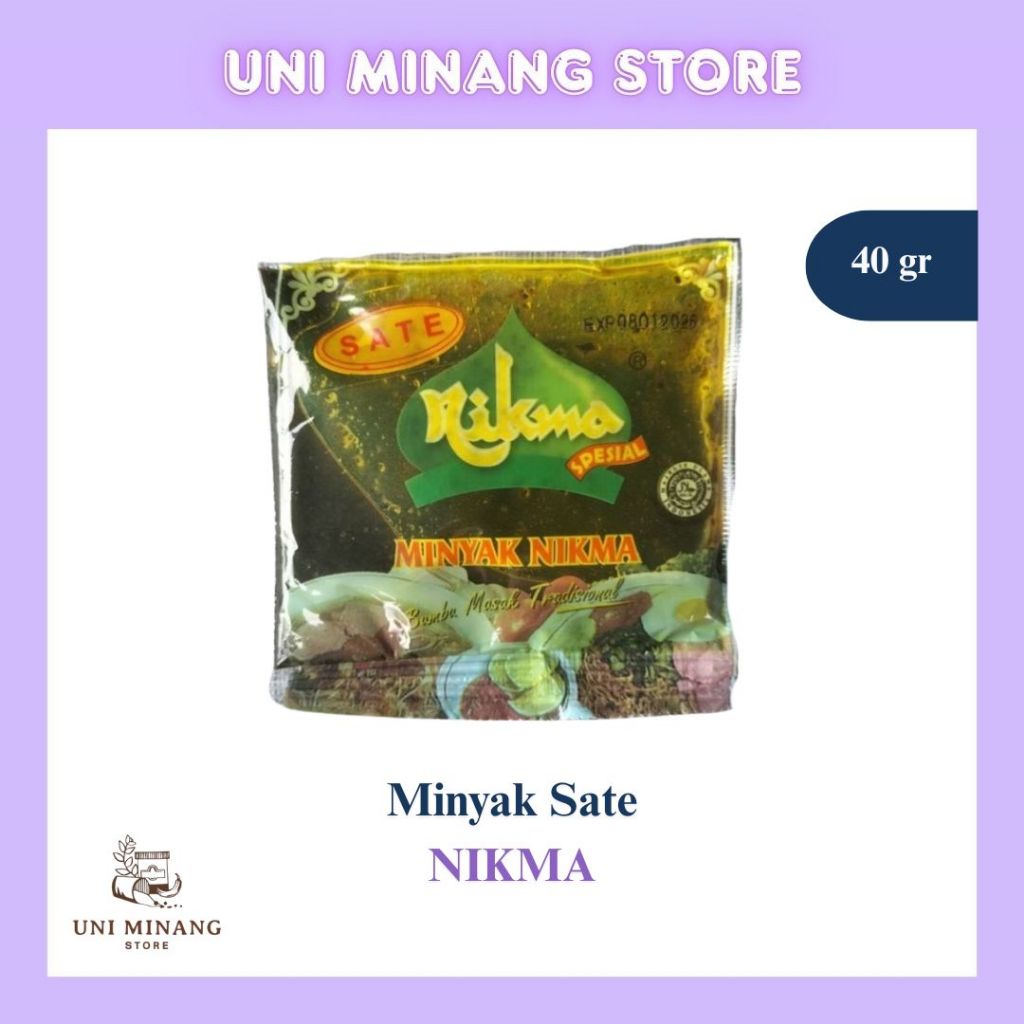 

(1 pack isi 20 pcs) Nikma Minyak Sate 40 gr