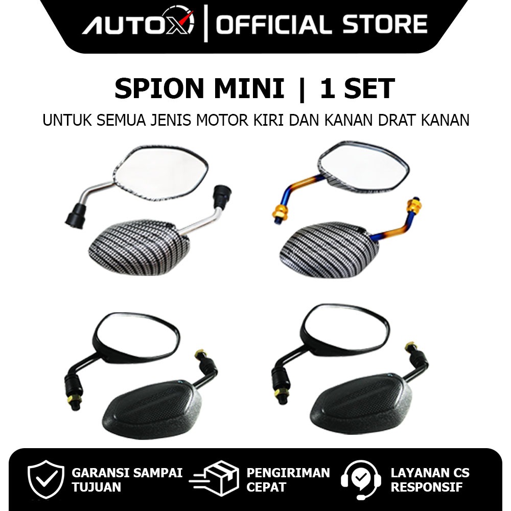 Spion Mini Honda Beat FI Pop Street eSP & Vario 110 125 Techno & Supra X Fit New & Revo Absolute & B