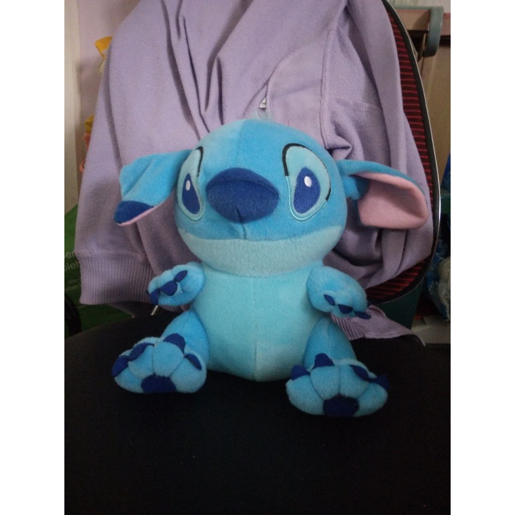 Boneka Sapi cimory Stitch Disney Lucu anak bulu lembut halus bordir Biru
