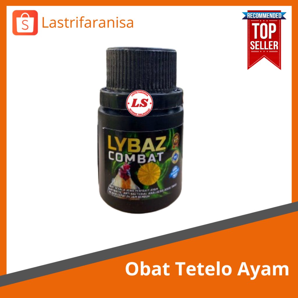 Lybazcombat Antibiotik Unggas Obat ayam Snot Obat Ayam Ngorok Obat Sakit Lybaz Combat