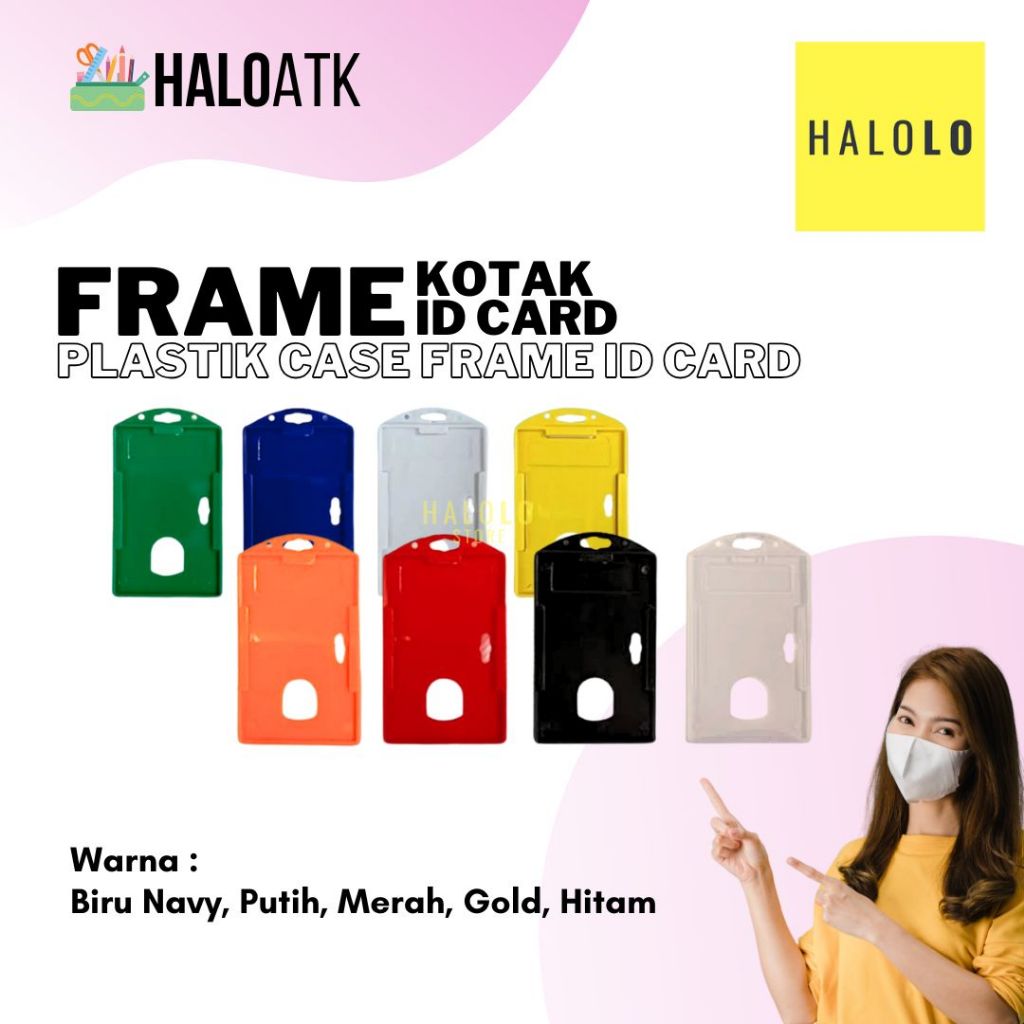 

Casing ID Card Kotak Frame ID Card Tempat Kartu ID Card Ukuran 8.6 x 5.5 cm